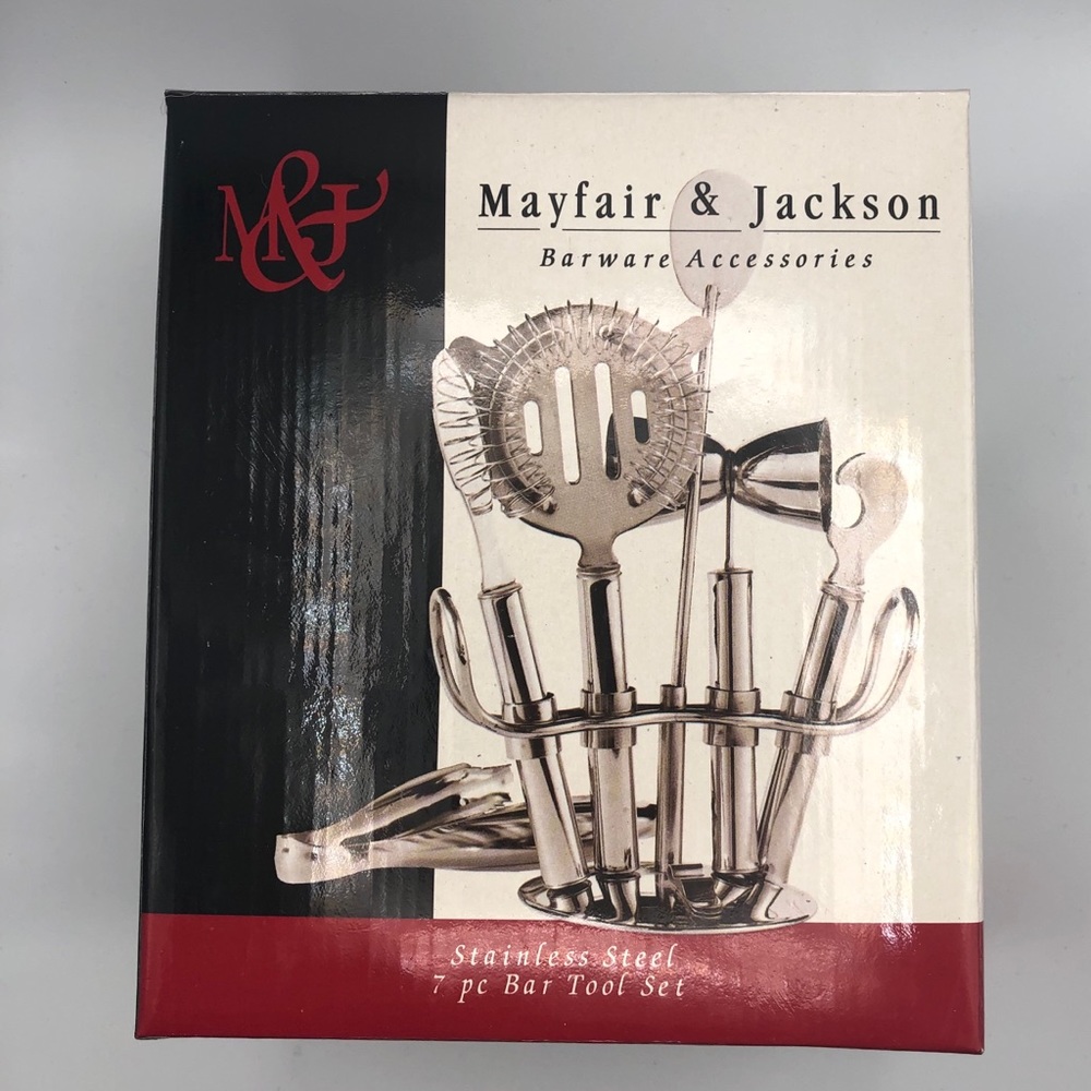 MAYFAIR AND JACKSON BARWARE SET